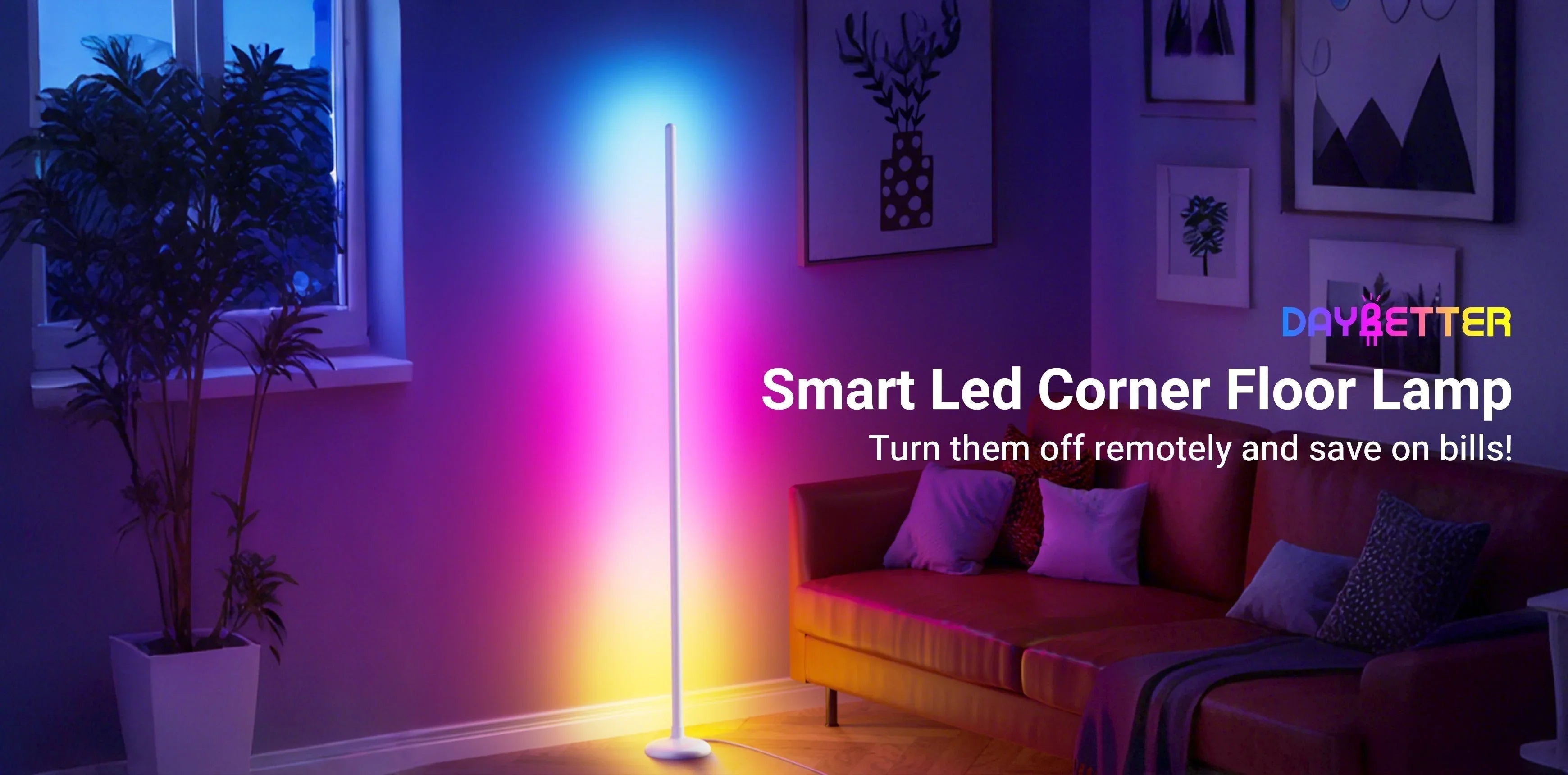 Illuminate Your Life with the DAYBETTER LED Smart Corner Floor Lamp ...