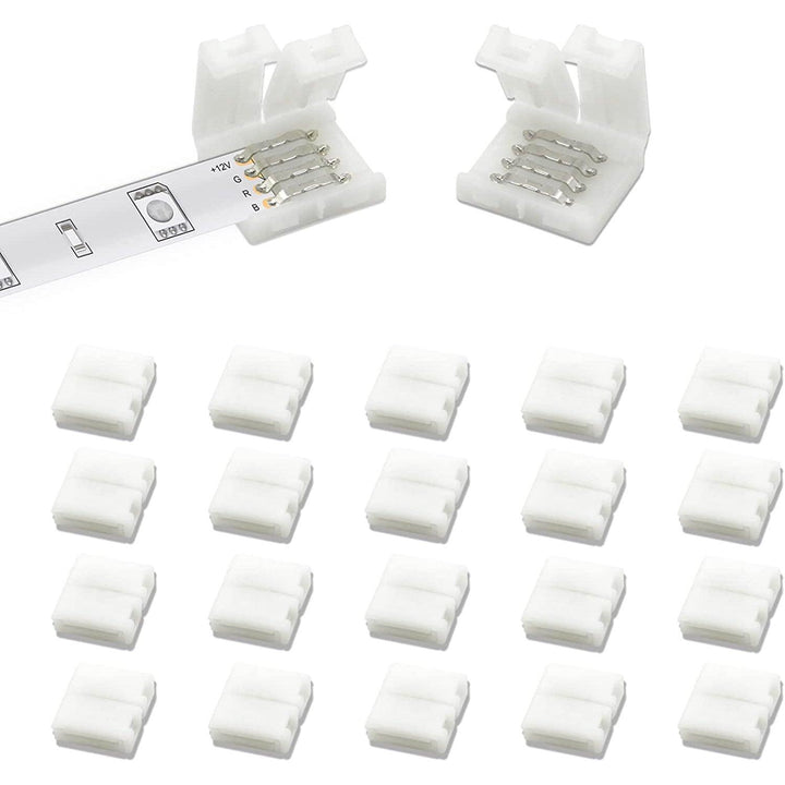 Daybetter 4 Pin 10mm Wide LED Light Connectors 20Pcs - DAYBETTER