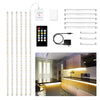 DAYBETTER Under Cabinet Lights, 6 PCS Under Cabinet Lighting with Remote, Dimmable LED Strip Lights for Bedroom, LED Lights for Kitchen Cabinet, Counter Shelf 2700K-6500K Warm to Daylight White, 9.8ft