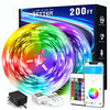 DAYBETTER Led Strip Lights 200ft (2 Rolls of 100ft) Smart Light Strips with App Control Remote, 5050 RGB Music Sync Color Changing Lights for Bedroom,Party,Home Decoration