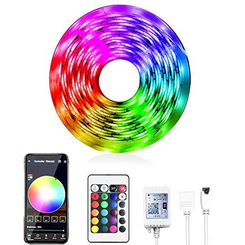 DAYBETTER Smart WiFi App Control Led Strip Lights Work with Alexa Google Assistant -16.4 feet