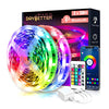 DAYBETTER LED Lights for Bedroom 100 ft LED Strip Lights Bluetooth Music Sync Color Changing LED Light Strip with Remote and App Control, LED Lights for Room Decor, Party Home Decor(2 Rolls of 50ft)