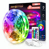 DAYBETTER LED Lights for Bedroom 50ft LED Strip Lights, RGB LED Light Strip with App Control Remote, Music Sync Color Changing LED Lights for Room Decor, LED Light for Wall Decor, Party Home Decor