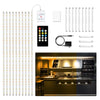 DAYBETTER Under Cabinet Lighting kit, 10 PCS LED Strip Lights with Remote, Dimmable Under Cabinet Lights for Kitchen Cabinet, Counter, Shelf, TV Back,Showcase 2700K-6500K Warm to Daylight White,Timing