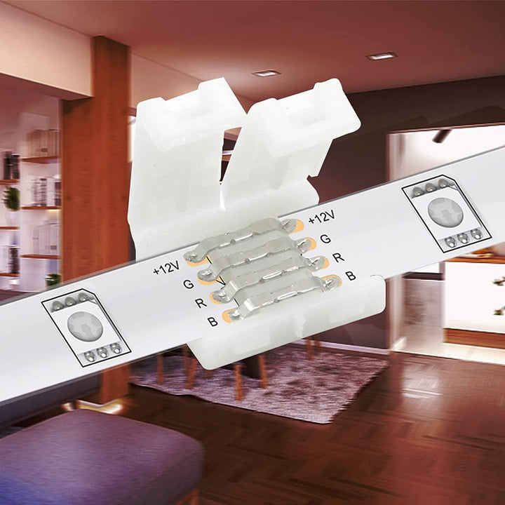 Daybetter 4 Pin 10mm Wide LED Light Connectors 20Pcs - DAYBETTER