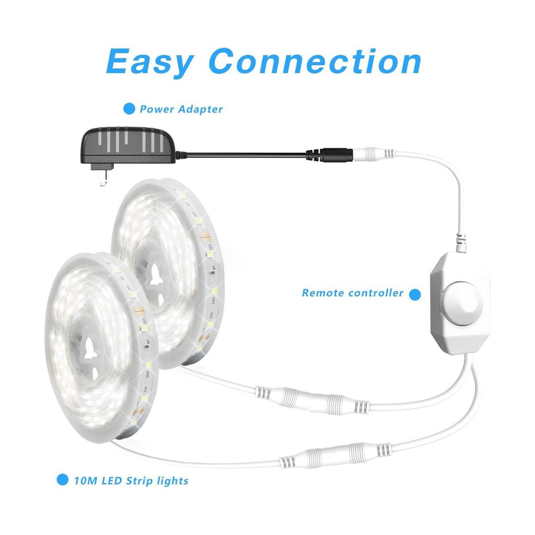 Daybetter White LED Strip Lights 32.8ft (2*16.4ft) - DAYBETTER